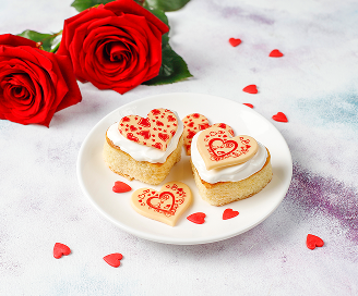 Photo du plat Cœur moelleux citron yuzu et fraise des bois